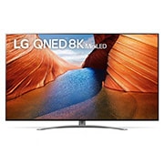 LG QNED TV 75 Inch QNED99 Series, Cinema Screen Design 8K Cinema HDR With ThinQ AI and Mini LEDs, front view, 75QNED996QB, thumbnail 1