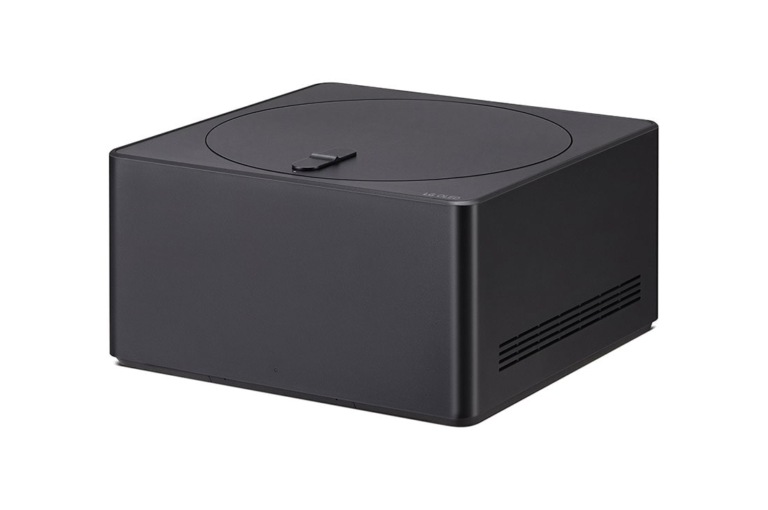 LG 77-Inch Wireless OLED evo M3 TV, Slightly-angled left-facing side view of Zero Connect Box, OLED77M36LA, thumbnail 8