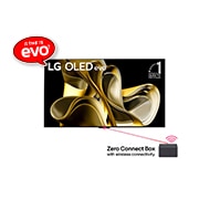 LG 77-Inch Wireless OLED evo M3 TV, front view, OLED77M36LA, thumbnail 1