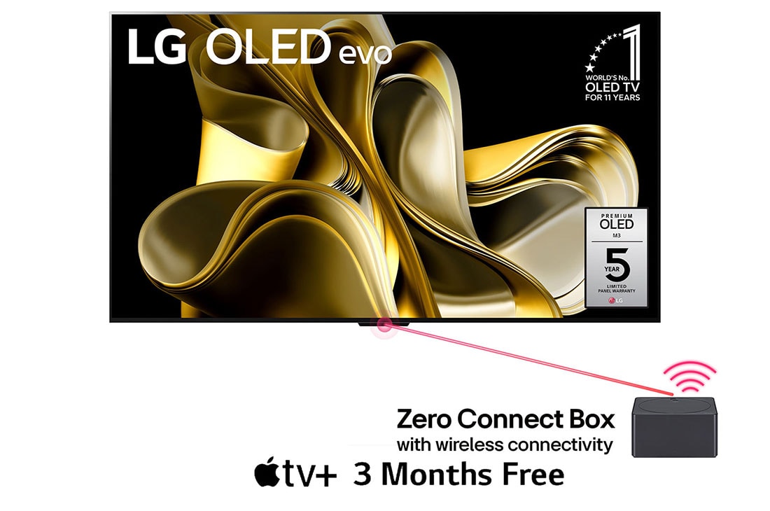 83 inch LG OLED evo M3 4K Smart TV with Wireless 4K connectivity, webOS 23, Smart AI thin Q, Magic remote