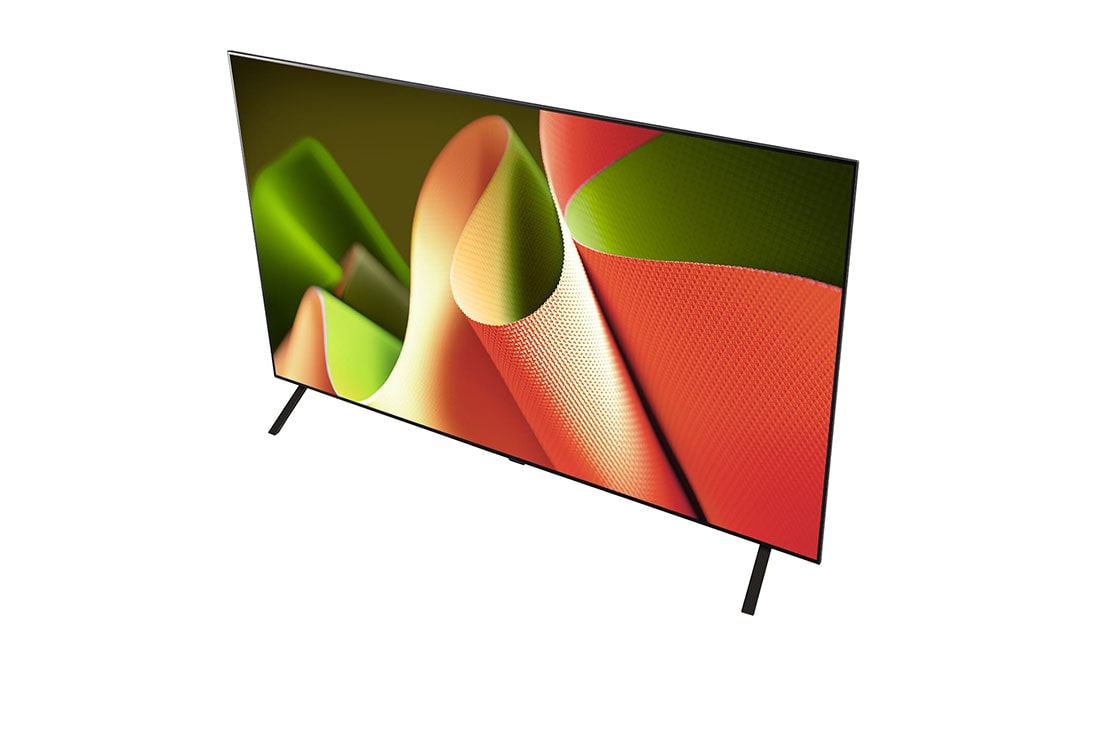 LG 77 Inch LG OLED  B4 4K Smart TV AI Magic remote Dolby Vision webOS24 2024, Angled view of LG OLED TV, OLED B4 from above, OLED77B46LA, thumbnail 9