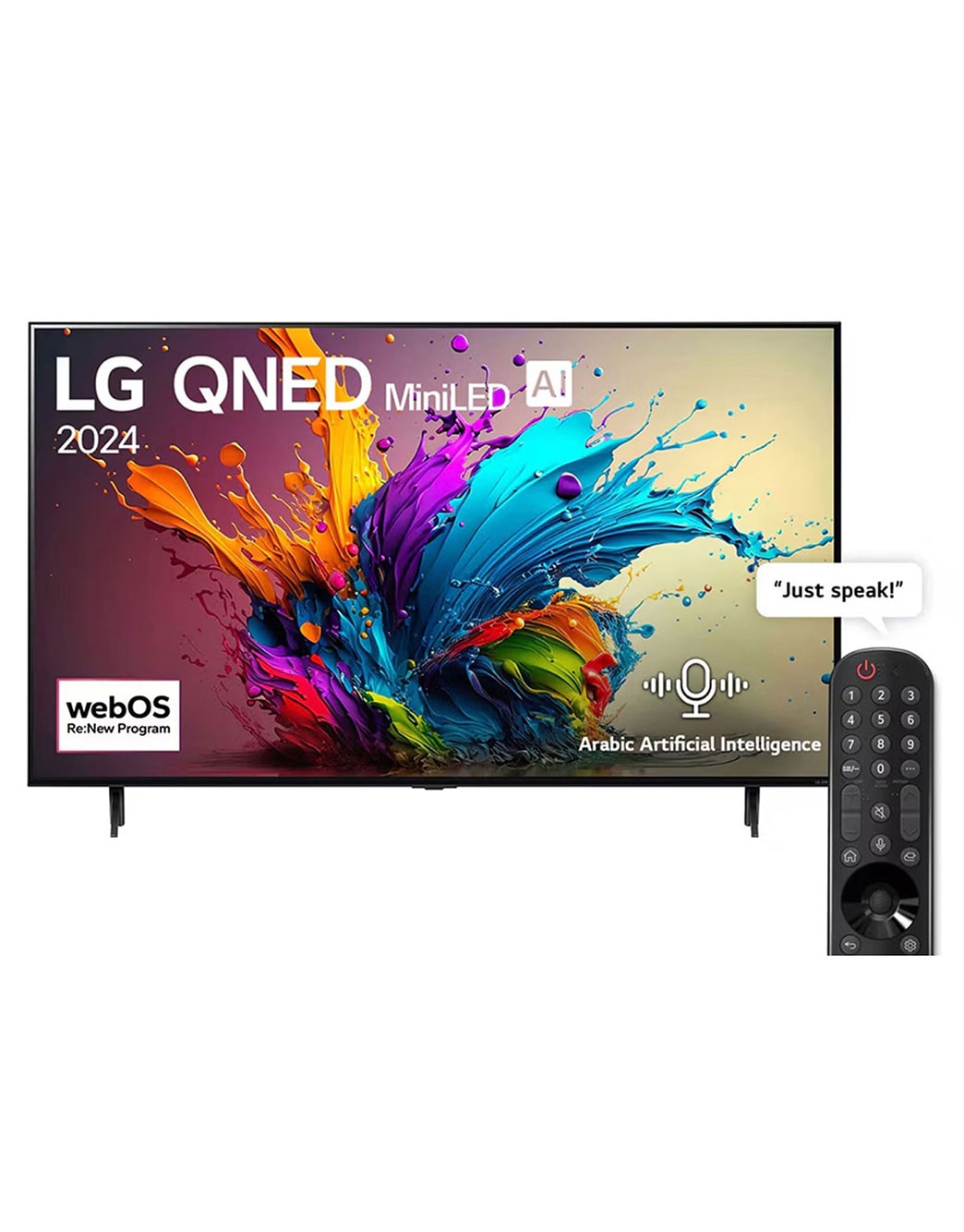 Lg 65 Inch Mini Led WebOS 24 LG 65-Inch QNED90T Mini LED Smart TV 4K With AI Processor ...