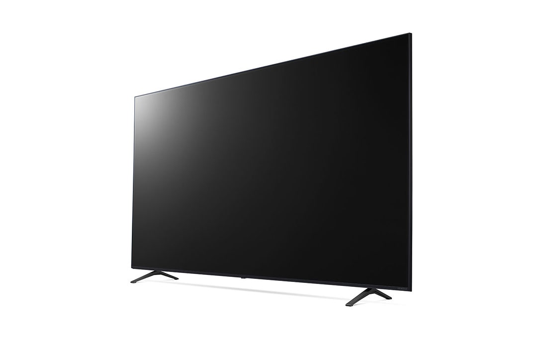 LG 86 Inch LG NanoCell NANO80 4K Smart TV AI Magic remote HDR10 webOS24 2024, Slightly-angled left-facing side view of LG QNED TV, QNED80, 86NANO80T6A, thumbnail 4