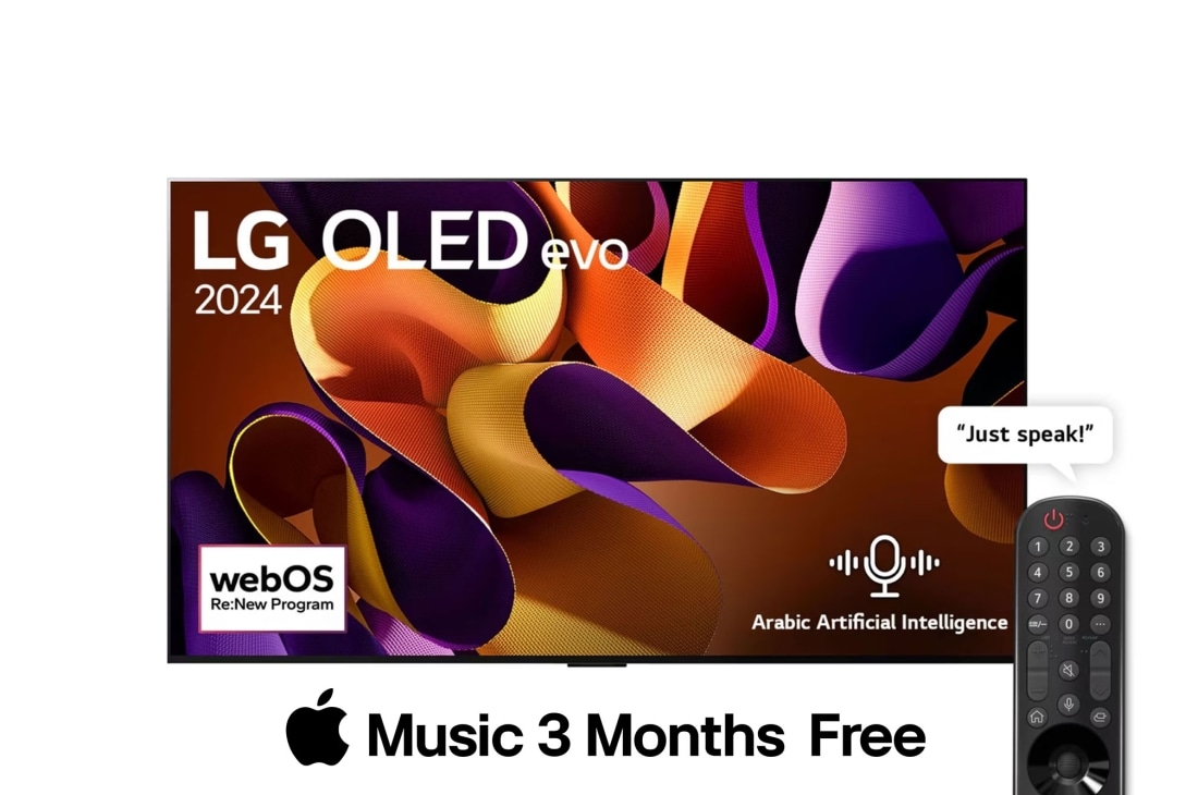 65 Inch LG OLED evo G4 4K Smart TV AI Magic remote Dolby Vision webOS24 2024

