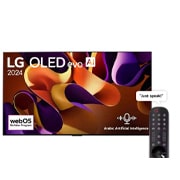 LG 83 Inch LG OLED evo G4 4K Smart TV AI Magic remote Dolby Vision webOS24 2024, front view, OLED83G46LA, thumbnail 1