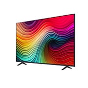LG 65 Inch LG NanoCell NANO80 4K Smart TV AI Magic remote HDR10 webOS24 2024, Slightly-angled left-facing side view of LG NanoCell TV, NANO80, 65NANO80T6A, thumbnail 3