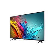 LG 65 Inch QNED86 4K Smart TV, with AI Magic remote, HDR10, webOS24, 2024, Slightly-angled left-facing side view of LG QNED TV, QNED85, 65QNED86T6A, thumbnail 3