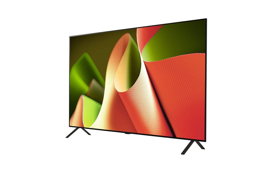 LG 65 Inch OLED evo B4 4K Smart TV, 2024, Left-facing side view of LG OLED TV, OLED B4, OLED65B46LA, thumbnail 3