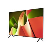LG 65 Inch OLED evo B4 4K Smart TV, 2024, Left-facing side view of LG OLED TV, OLED B4, OLED65B46LA, thumbnail 3