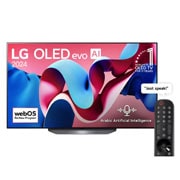 LG 55 Inch LG OLED evo CS4 4K Smart TV AI Magic Remote Dolby Vision WebOS24, 2024, Front view with LG OLED evo AI TV, OLED CS4, 11 Years of world number 1 OLED Emblem and webOS Re:New Program logo on screen, OLED55CS4VA, thumbnail 1