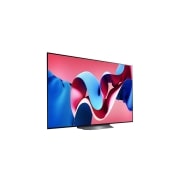 LG 65 Inch LG OLED evo CS4 4K Smart TV AI Magic Remote Dolby Vision WebOS24, 2024, Right-facing side view of LG OLED evo TV, OLED CS4, OLED65CS4VA, thumbnail 5