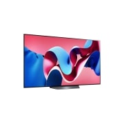 LG 65 Inch LG OLED evo CS4 4K Smart TV AI Magic Remote Dolby Vision WebOS24, 2024, Slightly-angled right-facing side view of LG OLED evo TV, OLED CS4, OLED65CS4VA, thumbnail 6