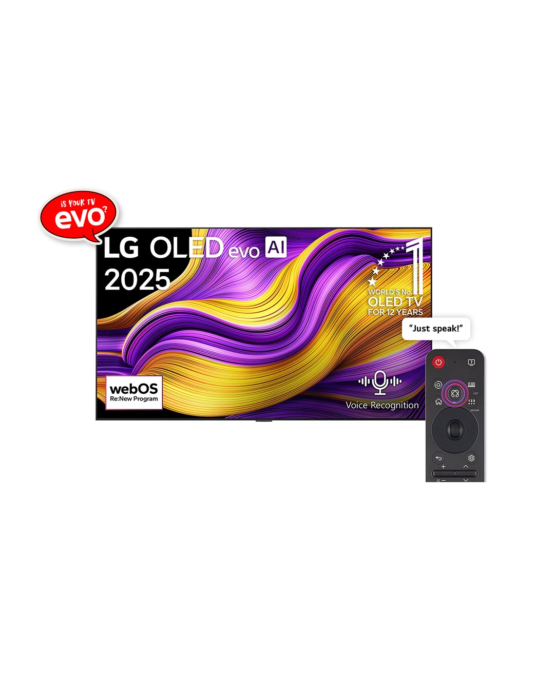 65 Inch OLED evo AI G5 TV with α11 Processor Gen2 │ LG UAE