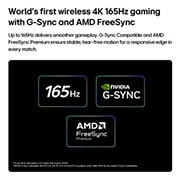 LG 83 inch Wallpaper TV LG OLED evo AI W6 True Wireless 4K Smart TV 2026, LG OLED evo AI W6 Wallpaper TV for Unbeatable Gameplay in 4K 165Hz shows a high-speed racing game with a yellow open-wheel car in motion, bold “WIN” text on screen, and NVIDIA G-SYNC and AMD FreeSync , OLED83W66LA, thumbnail 14