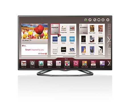 LG 42 inch CINEMA 3D Smart TV LA6200-TA, 42LA6200-TA