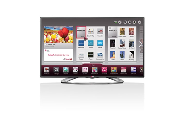LG 47 inch CINEMA 3D Smart TV LA6210, 47LA6210, thumbnail 1