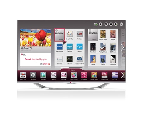 LG 55 inch CINEMA 3D Smart TV LA7400, 55LA7400