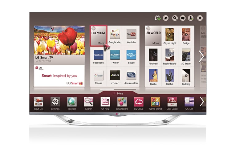 LG 55 inch CINEMA 3D Smart TV LA741V, 55LA741V, thumbnail 1