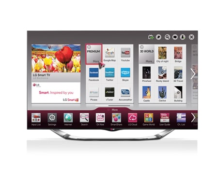 LG 55 inch CINEMA 3D Smart TV LA8600, 55LA8600