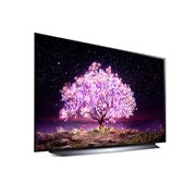 LG OLED TV 48 Inch C1 Series Cinema Screen Design 4K Cinema HDR webOS Smart with ThinQ AI Pixel Dimming, 30 degree side view, OLED48C1PVB, thumbnail 7