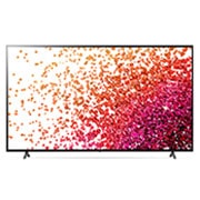 LG NanoCell TV 86 Inch NANO75 Series Cinema Screen Design 4K Cinema HDR webOS Smart with ThinQ AI Full Array Dimming Pro, front view with infill image, 86NANO75VPA, thumbnail 5