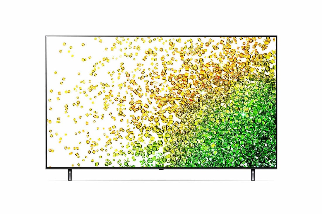 LG NanoCell TV 4K 75 inch Cinema NANO85 Series, رؤية أمامية مع صورة بينية, 75NANO85VPA, thumbnail 4