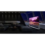 LG OLED TV 88 Inch Z1 Series Gallery Design Cinema HDR WebOS Smart ThinQ AI 8K Pixel Dimming, Lifestyle image, OLED88Z1PVA, thumbnail 4