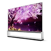 LG OLED TV 88 Inch Z1 Series Gallery Design Cinema HDR WebOS Smart ThinQ AI 8K Pixel Dimming, reverse 30 degree side view, OLED88Z1PVA, thumbnail 5