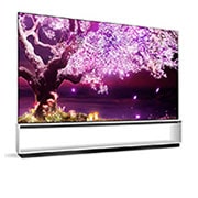 LG OLED TV 88 Inch Z1 Series Gallery Design Cinema HDR WebOS Smart ThinQ AI 8K Pixel Dimming, 15 degree side view, OLED88Z1PVA, thumbnail 8