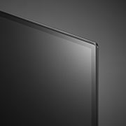 LG OLED TV 77 Inch C1 Series Cinema Screen Design 4K Cinema HDR webOS Smart with ThinQ AI Pixel Dimming, front bezel close-up, OLED77C1PVA, thumbnail 11