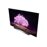 LG OLED TV 83 Inch C1 Series Cinema Screen Design 4K Cinema HDR webOS Smart with ThinQ AI Pixel Dimming, perspective view, OLED83C1PVA, thumbnail 10