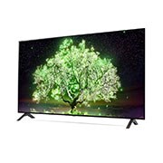 LG OLED 55 Inch TV With 4K Active HDR Cinema Screen Design from the A1 Series, reverse 15 degree side view , OLED55A1PVA, thumbnail 5
