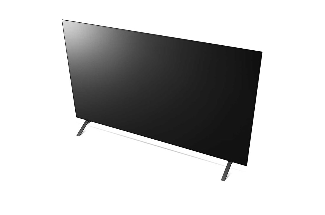 LG OLED 55 Inch TV With 4K Active HDR Cinema Screen Design from the A1 Series, Top side angle view, OLED55A1PVA, thumbnail 11