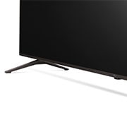 LG UHD 4K TV 82 Inch UP80 Series Cinema Screen Design 4K Cinema HDR webOS Smart with ThinQ AI, close-up view of stand, 82UP8050PVB, thumbnail 8