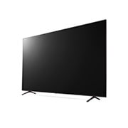 LG UHD 4K TV 70 Inch UP80 Series Cinema Screen Design 4K Active HDR webOS Smart with ThinQ AI , 30 degree side view with infill image, 70UP8050PVB, thumbnail 5