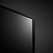 LG UHD 75 Inch UP80 Series Cinema Screen Design 4K Active HDR webOS Smart with ThinQ AI, close-up view of panel, 75UP8050PVB, thumbnail 10