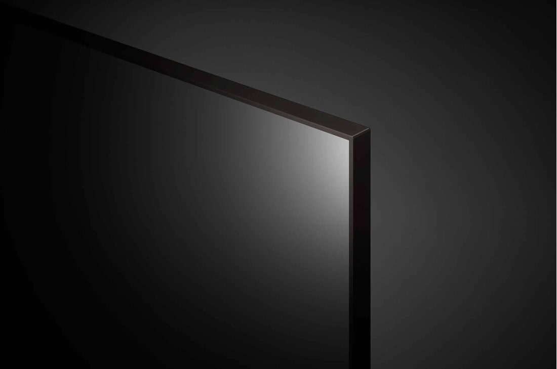 LG UHD 50 Inch UP81 Series Cinema Screen Design 4K Active HDR webOS Smart with ThinQ AI, close-up view of panel, 50UP8150PVB, thumbnail 10