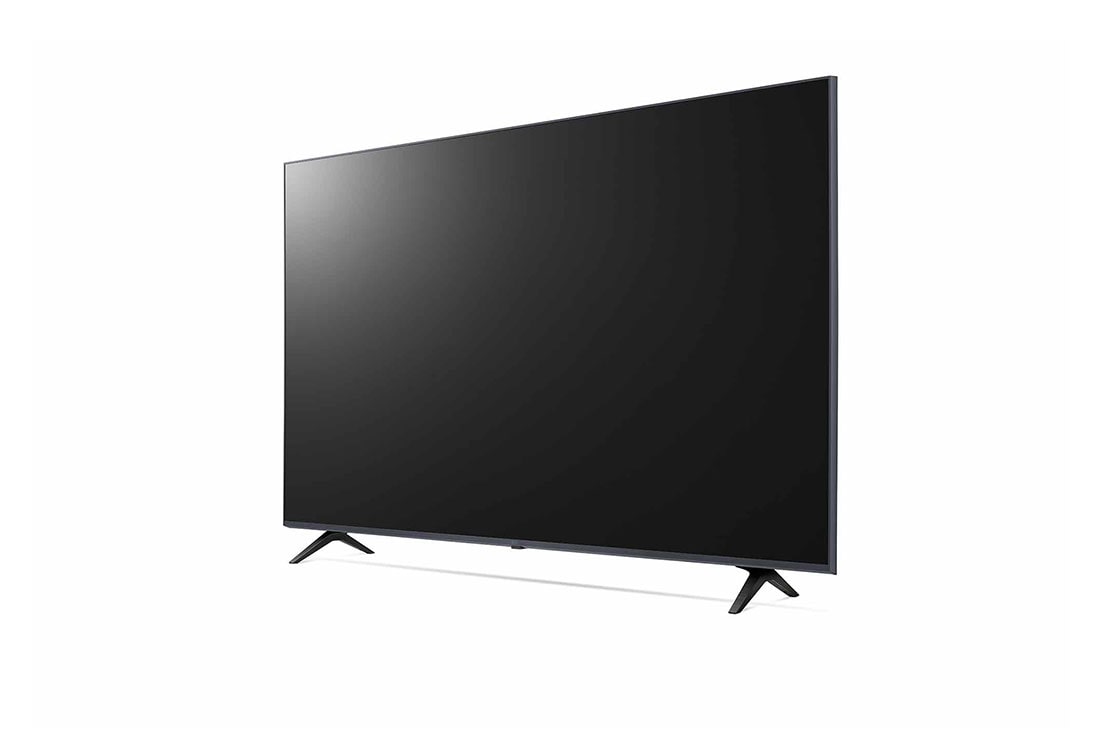 LG UHD 50 Inch UP77 Series Cinema Screen Design 4K Active HDR webOS Smart with ThinQ AI, 30 degree side view with infill image, 50UP7750PVB, thumbnail 7