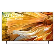 LG QNED TV 75 Inch QNED90 Series, Cinema Screen Design 4K Cinema HDR WebOS Smart ThinQ AI Mini LED, A front view of the LG QNED TV, 75QNED90VPA, thumbnail 1