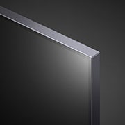 LG QNED TV 75 Inch QNED90 Series, Cinema Screen Design 4K Cinema HDR WebOS Smart ThinQ AI Mini LED, close-up view of panel, 75QNED90VPA, thumbnail 8