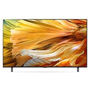 LG QNED TV 65 Inch QNED90 Series, Cinema Screen Design 4K Cinema HDR WebOS Smart ThinQ AI Mini LED, front view with infill image, 65QNED90VPA, thumbnail 4
