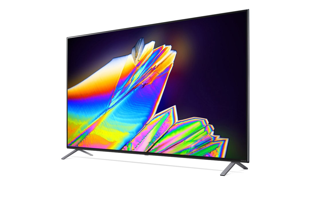 LG NanoCell TV 75 Inch NANO95 Series, Cinema Screen, 30 degree side view with infill image, 75NANO95VNA, thumbnail 3