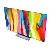 LG OLED evo TV 65 Inch C2 series, Cinema Screen, Angled view from above, OLED65C26LA, thumbnail 9