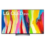 LG OLED evo TV 55 Inch C2 series, Cinema Screen, Front view , OLED55C26LA, thumbnail 1