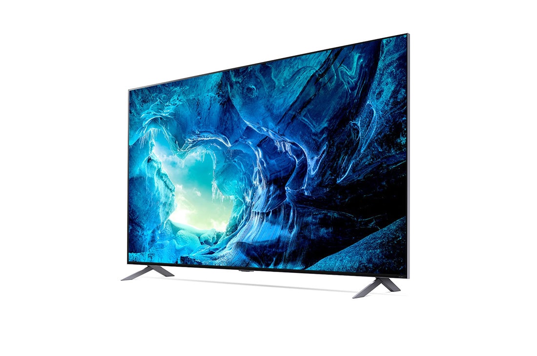 LG  LG QNED TV 75 Inch QNED95 Series, Cinema Screen Design 8K Cinema HDR webOS22 with ThinQ AI and Mini LEDs, 75QNED956QA_30 degree side view with infill image, 75QNED956QA, thumbnail 3