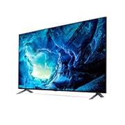 LG QNED TV 75 Inch QNED95 series, Cinema Screen Design 8K Cinema HDR webOS22 with ThinQ AI Mini LED, 75QNED956QA_30 degree side view with infill image, 75QNED956QA, thumbnail 3