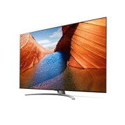 LG QNED TV 86 Inch QNED99 Series, Cinema Screen Design 8K Cinema HDR With ThinQ AI and Mini LEDs , 86QNED996QB_30 degree side view with infill image, 86QNED996QB, thumbnail 3