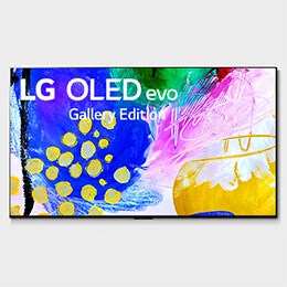 Front view with LG OLED evo Gallery Edition on the screen2