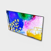 LG OLED evo 65 Inch TV Gallery Design 4K Cinema HDR, Angled view from above, OLED65G26LA, thumbnail 7