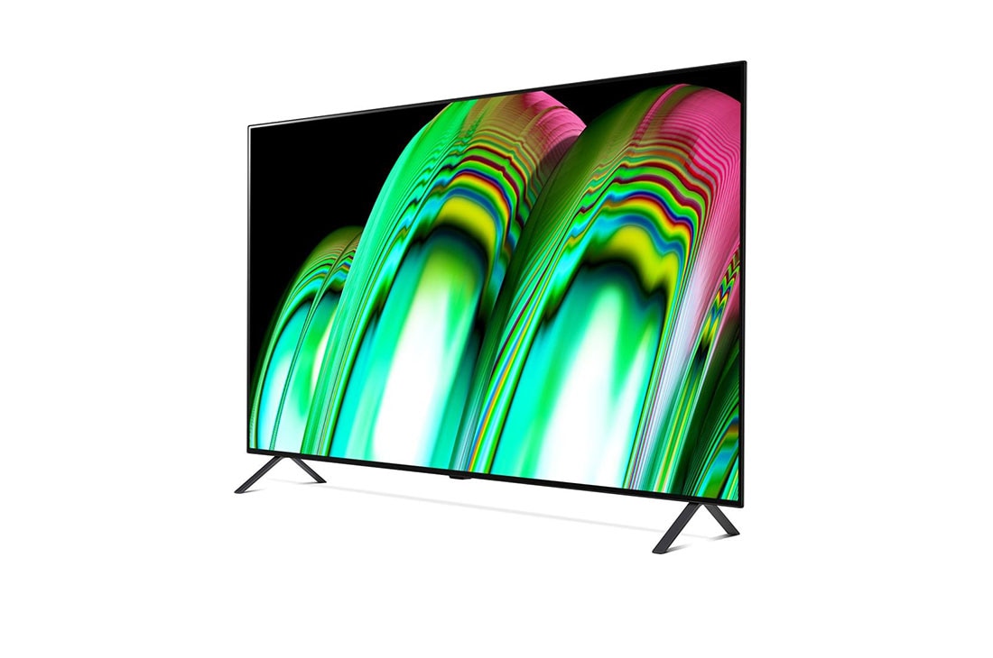 LG OLED 55 Inch TV With 4K Active HDR Cinema Screen Design from the A2 Series, View of the vast display, OLED55A26LA, thumbnail 3